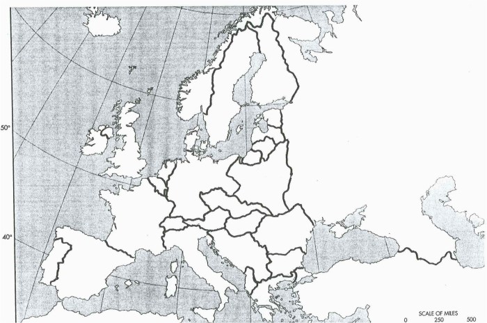 Map of europe ww2 blank