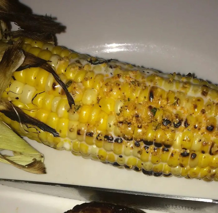 Fire grilled corn on the cob longhorn