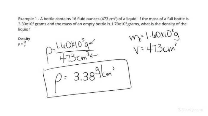 A certain liquid has a density of 2.67 g/cm