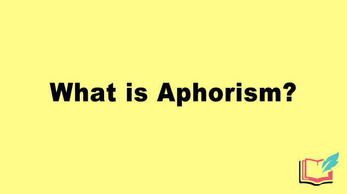 Aphorism aphorisms definitions explanations